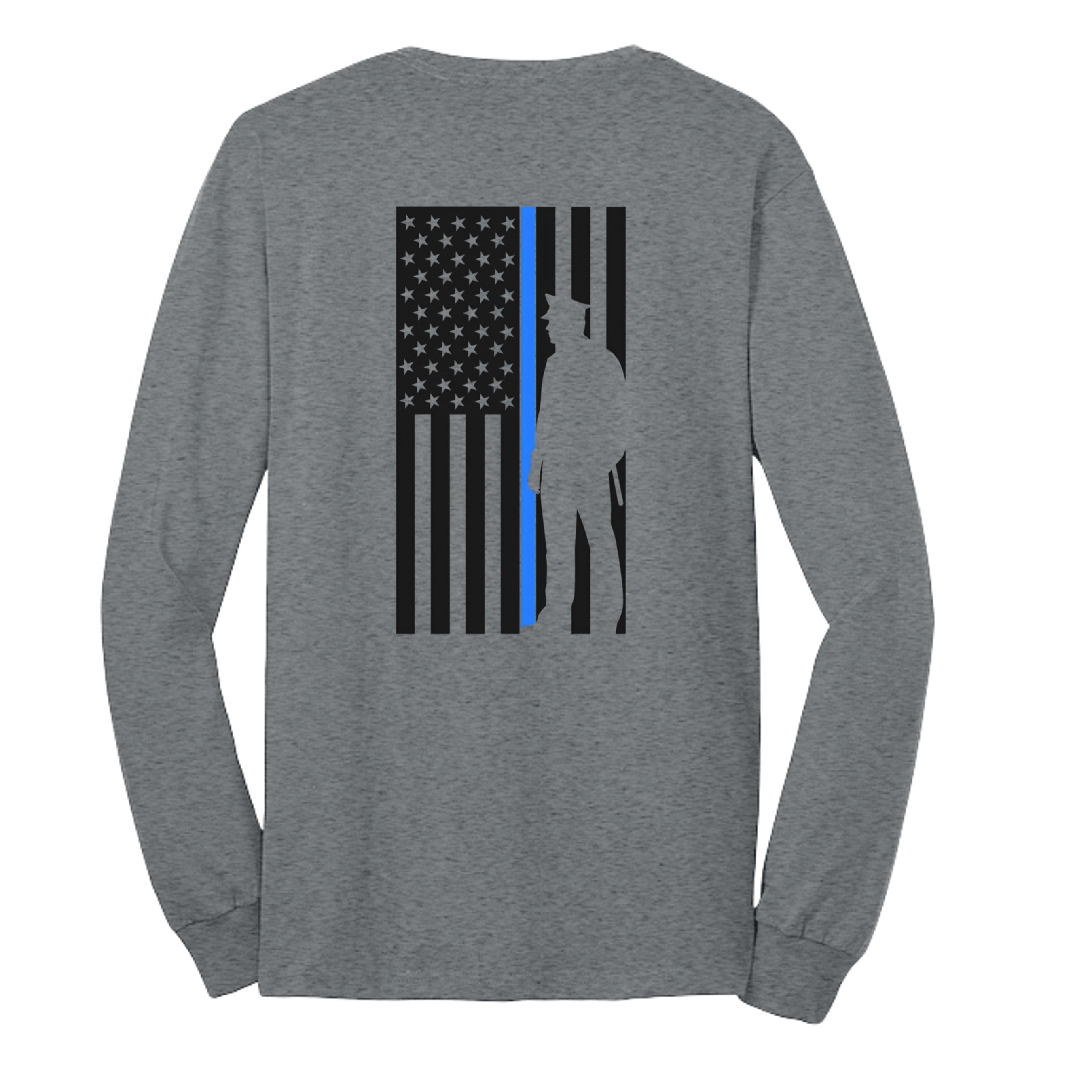 Athletic Heather - PC55LS - BACK