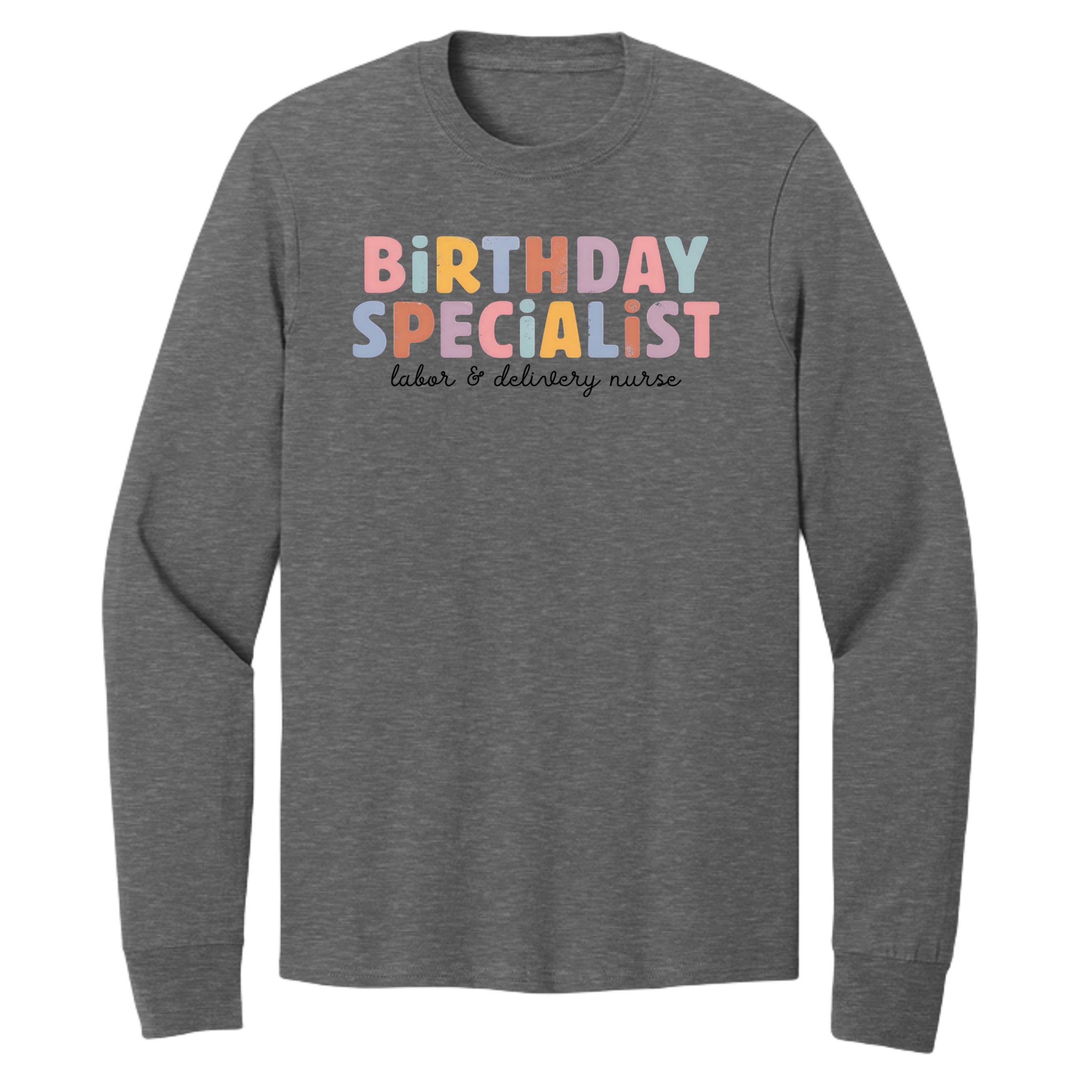 Dark Heather Grey - PC54LS - FRONT