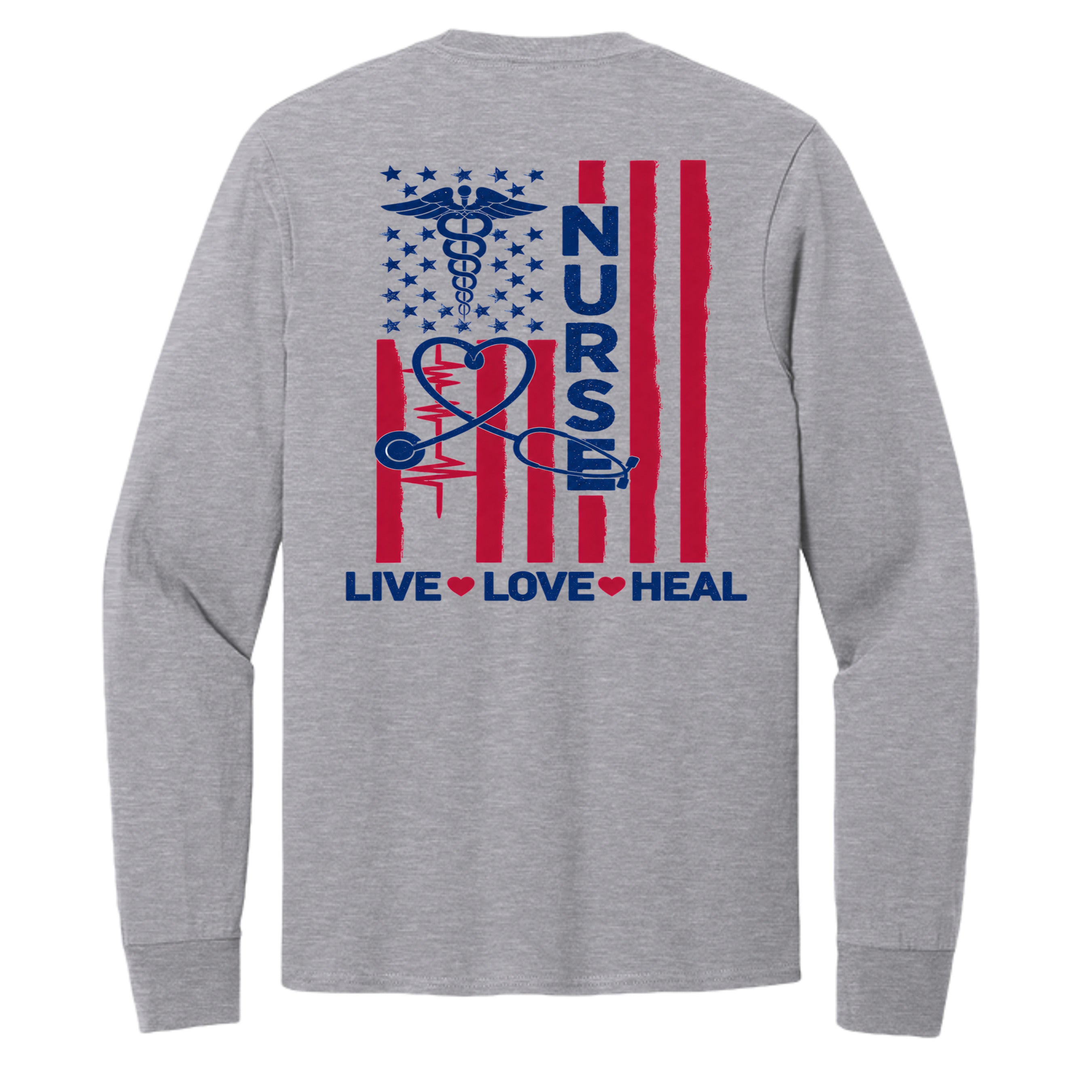 Athletic Heather - PC54LS - BACK